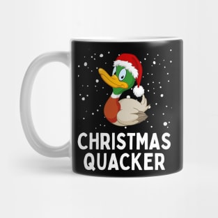 Christmas Quacker Cute Duck Christmas Mug